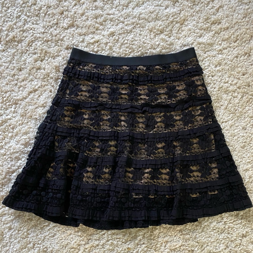 Max Studio Black Lace Skirt